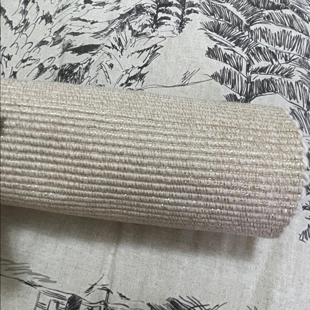 Riviera Cotton Table Runner 14x90 in Natural & Champagne - NEW - Picture 7 of 7